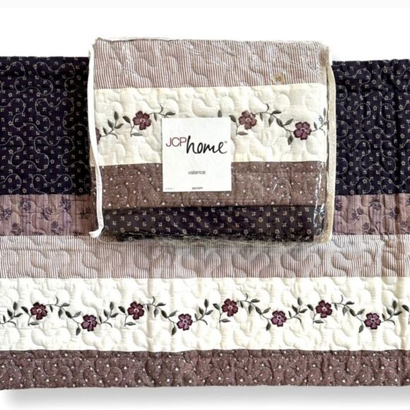 JCPHome Quilted Window Valance BUNDLE OF 2 - Picture 3 of 6